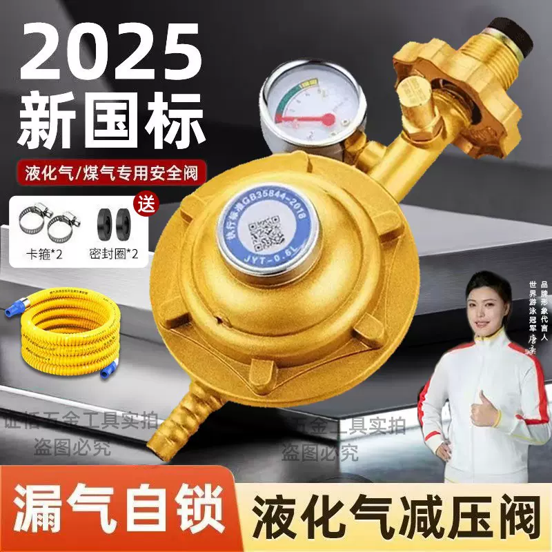批发 新国标0.6家用低压阀安全阀液化气减压阀自闭阀耐压防爆自锁