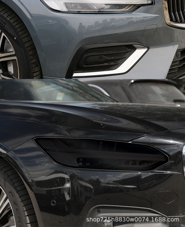 Suitable for Volvo Headlight Film Xc90 S60 Xc60 V90 Xc40 S90 Blackened Transparent Film-Tpu
