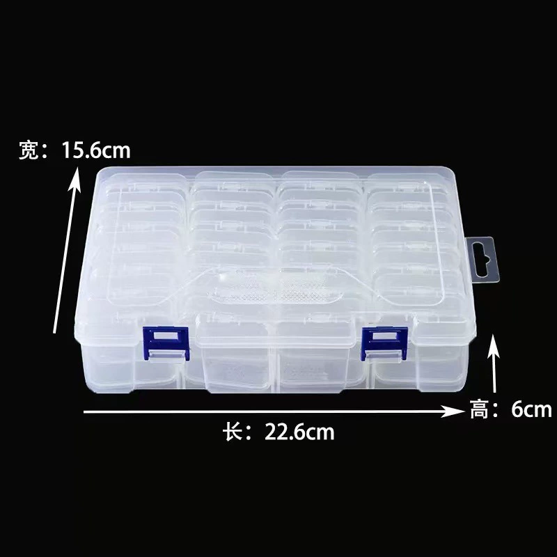 Storage box, small storage system, earrings, transparent plastic accessory