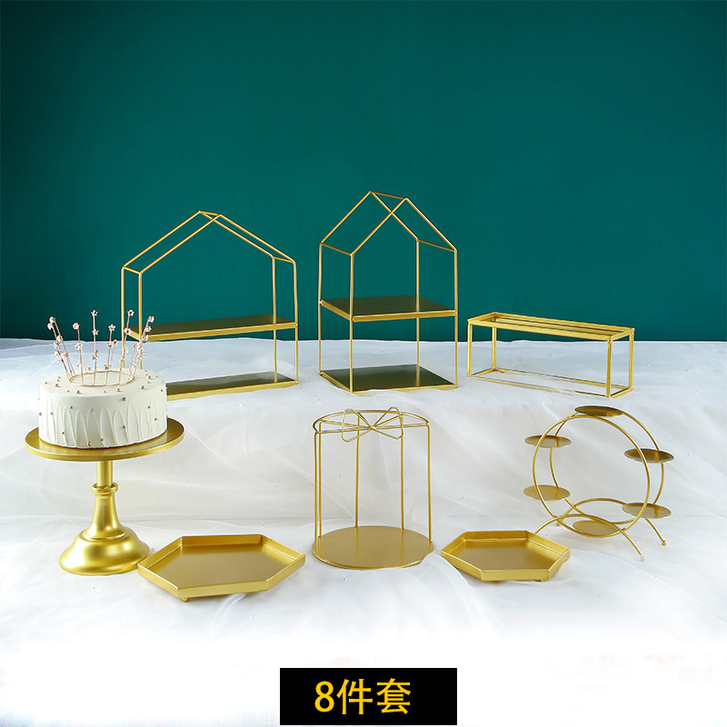 De estilo europeo de la boda decoración de mesa de postre decoración de la tarde té merienda placa bandeja de la torta soporte de exhibición de la Mesa de descanso de té