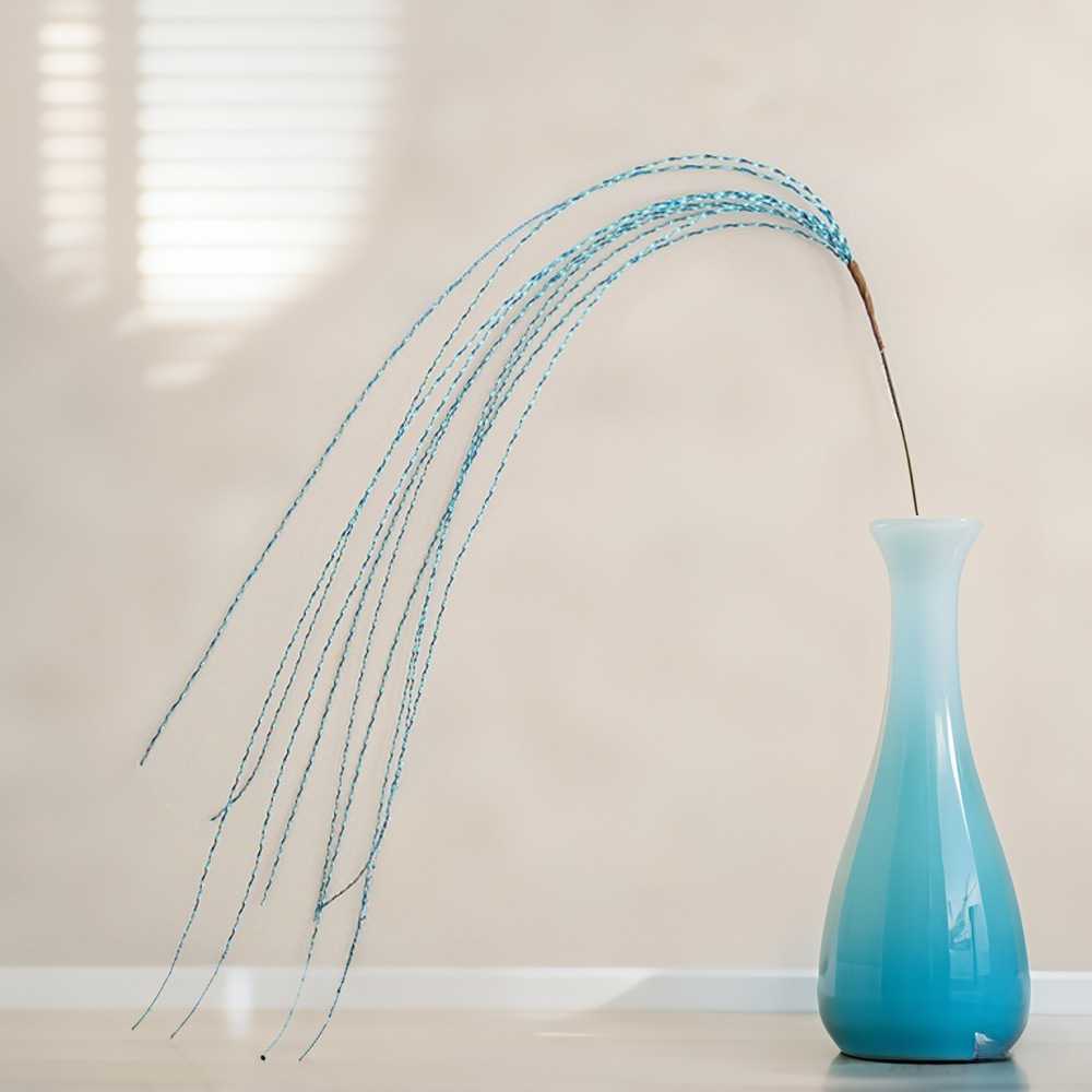 Arreglo floral de hierba dorada artificial, decoración de caña para bodas, ramo de hierba de color degradado, hierba de pavo real para bodas, flores para bodas