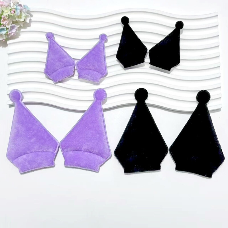 Ultrasonic Cute Kuromi Ear Accessories DIY Headband Doll Decoration Accessories Hat Clothing Materials Wholesale