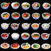 simulation Food bowl noodle Steamed Rice Tonic Food model food Syrup Rice bowl Decoration Toys prop