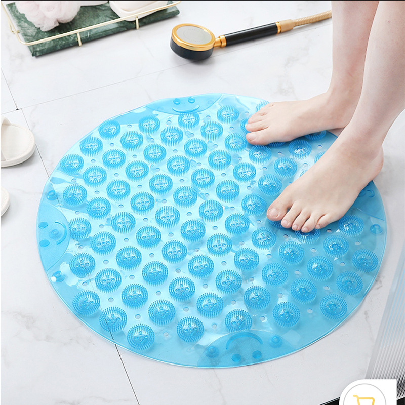 [Rond bleu transparent] / 30*30cm [Anti-dérapant de massage]