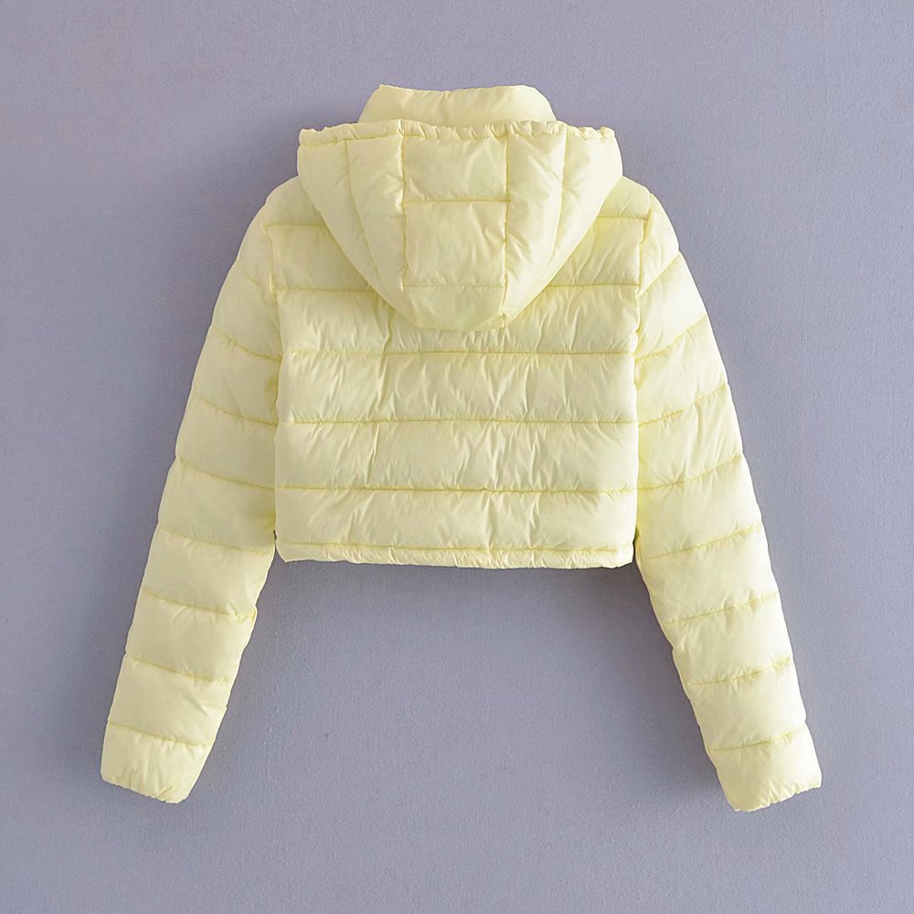 hooded cotton-padded short jacket Nihaostyles wholesale clothing vendor NSAM75877