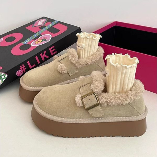 Cray Boss Anti-Cold Snow Boots for Women - Winter Thick Sole Stylish and Versatile Fleece-lined and Thick Warm Boot