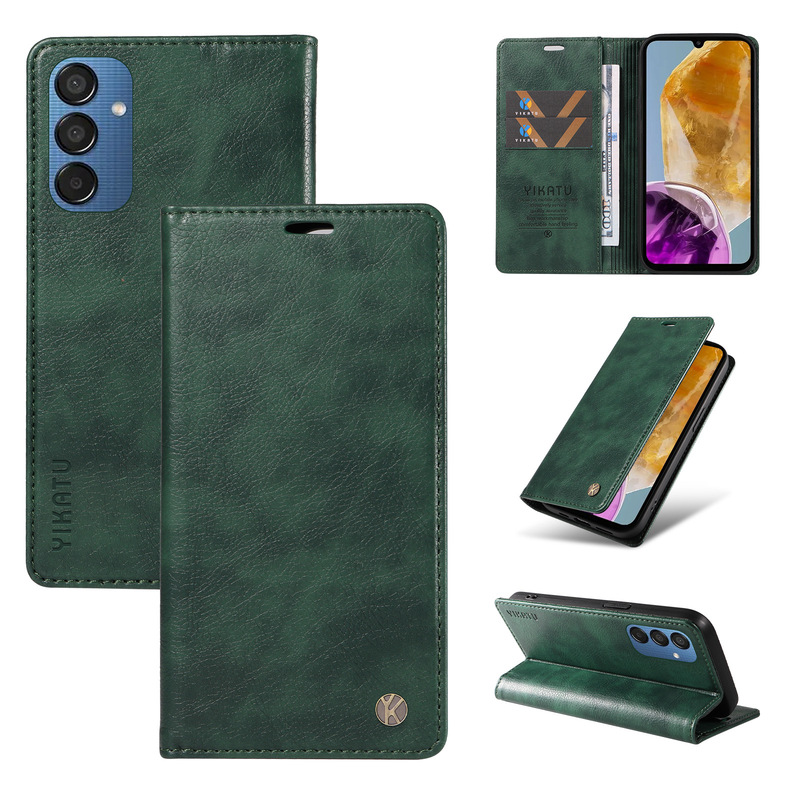 For Samsung S25Ultra Litchi Pattern Ultra-thin Strong Magnetic Xcover7 Card Flip Business Leather Case