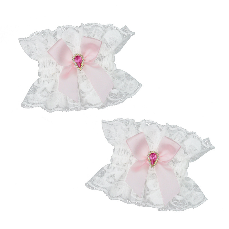 Cosplay de dibujos animados camarera adorable pulsera de encaje collar de ojos pegada de cabello cola zorro adornos de cabello show dress