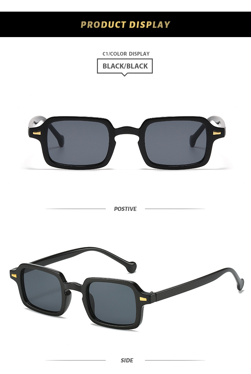Retro Square Frame Sunglasses