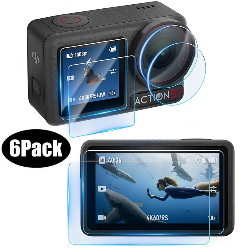 Применимо для DJI Action 5Pro дух глаз спортивная камера Dajiang action5 закаленная пленка экран HD пленка