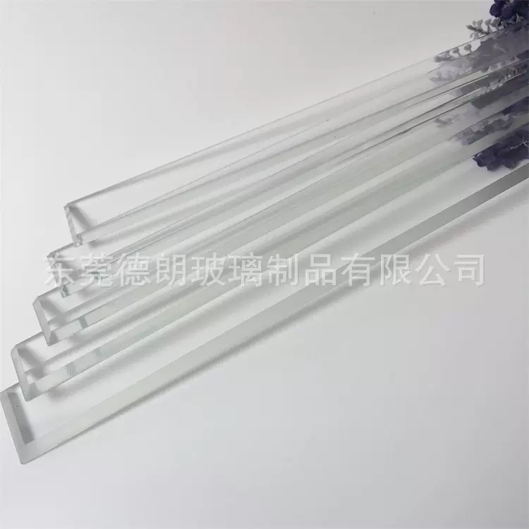 工厂供应玻璃深加工斜边钢化玻璃打孔玻璃耐高温异形高铝玻璃