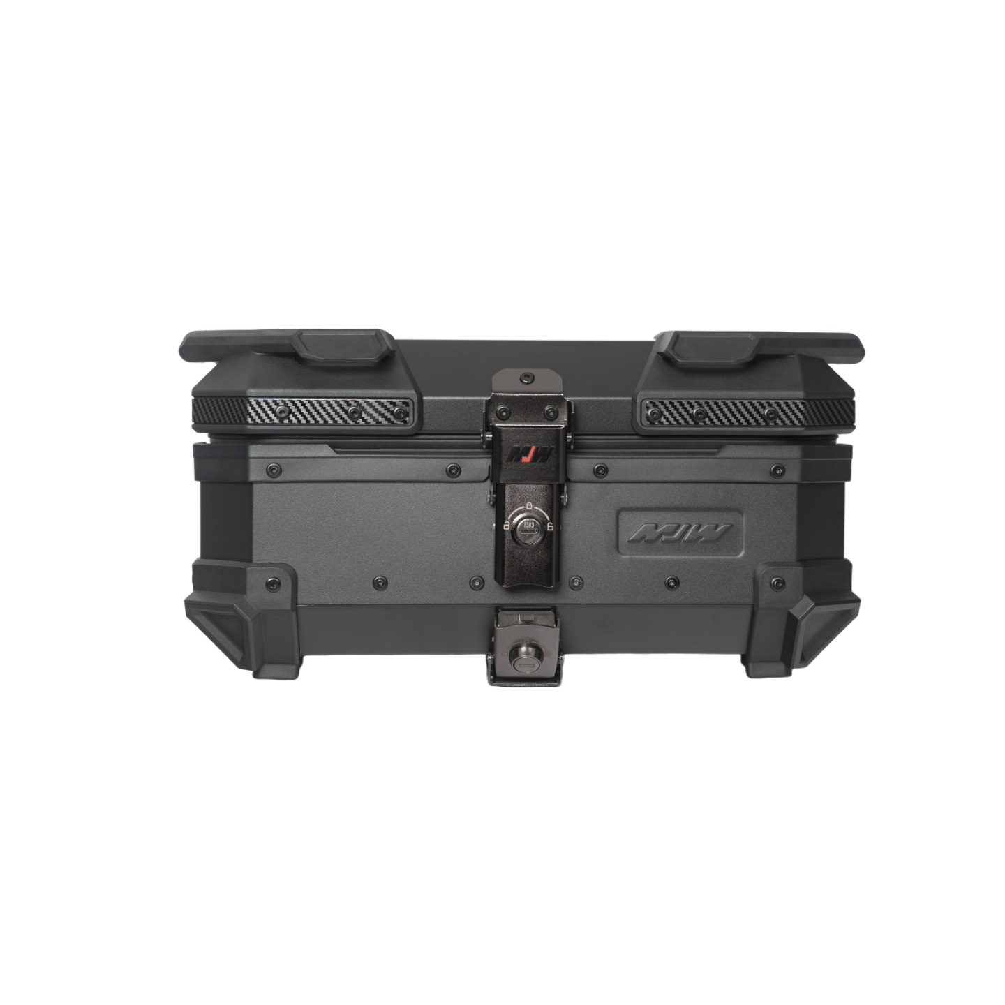 Motorcycle MJW28L Black Warrior Aluminum Alloy Tail Box Quick Release Travel Tool Box Electric Vehicle Rear Storage Box