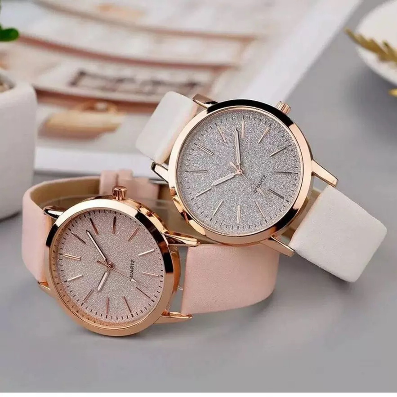 Manufacturer's Ready Stock Wholesale Foreign Trade Popular Fashion Baby's Breath Women's Watch Women's Watch Quartz Watch Belt Women's Watch