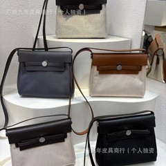Mini herbag2025新型カジュアル百合キャンバスバッグミニロック斜めショルダーバッグ