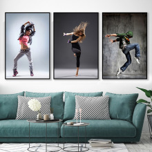 商用装修舞蹈音乐室爵士舞装饰画练功房培训中心挂画街舞教室布置