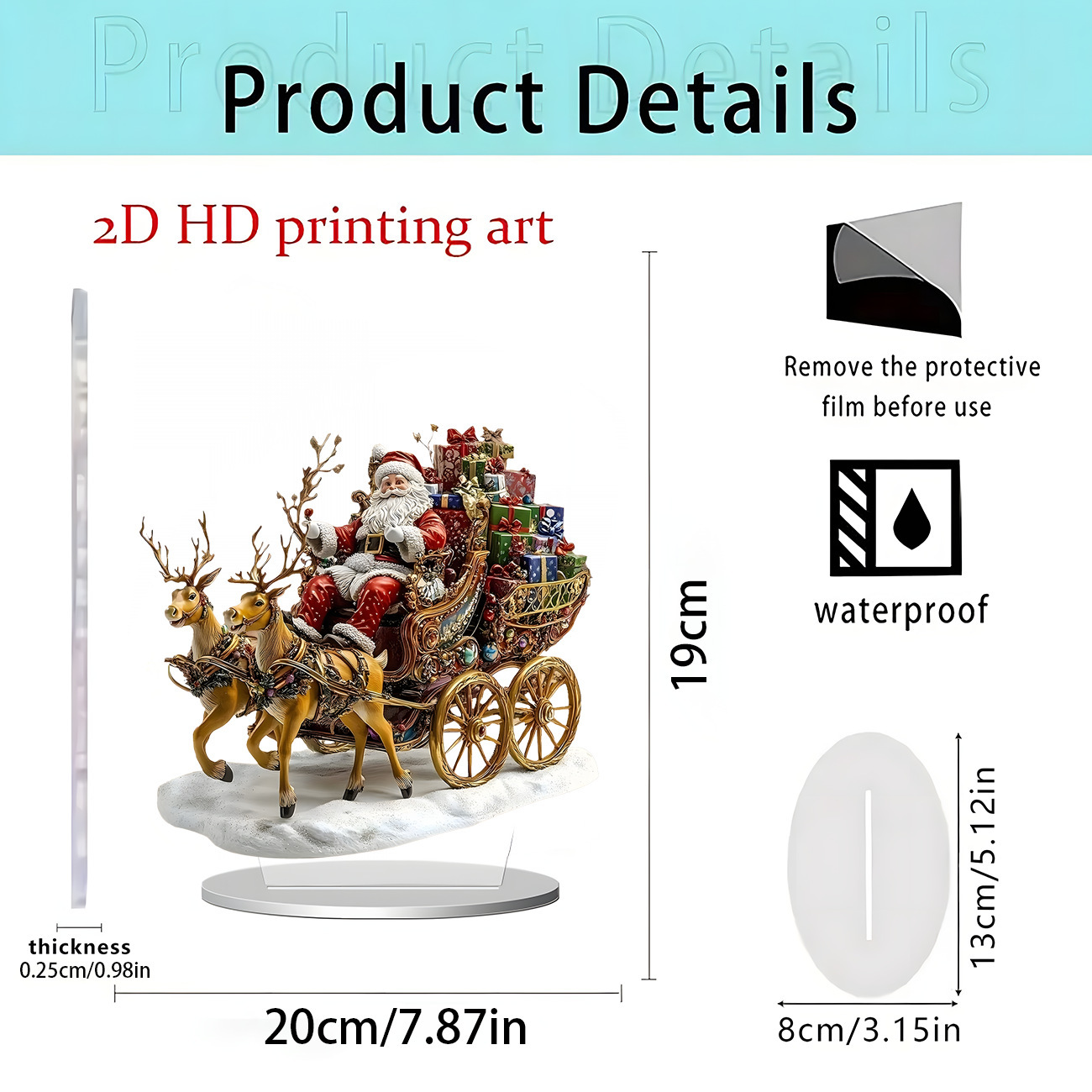 2026 nuevos productos transfronterizos Navidad Hot Sale Festival creativo temporada atmósfera decoración artesanía acrílica 2D