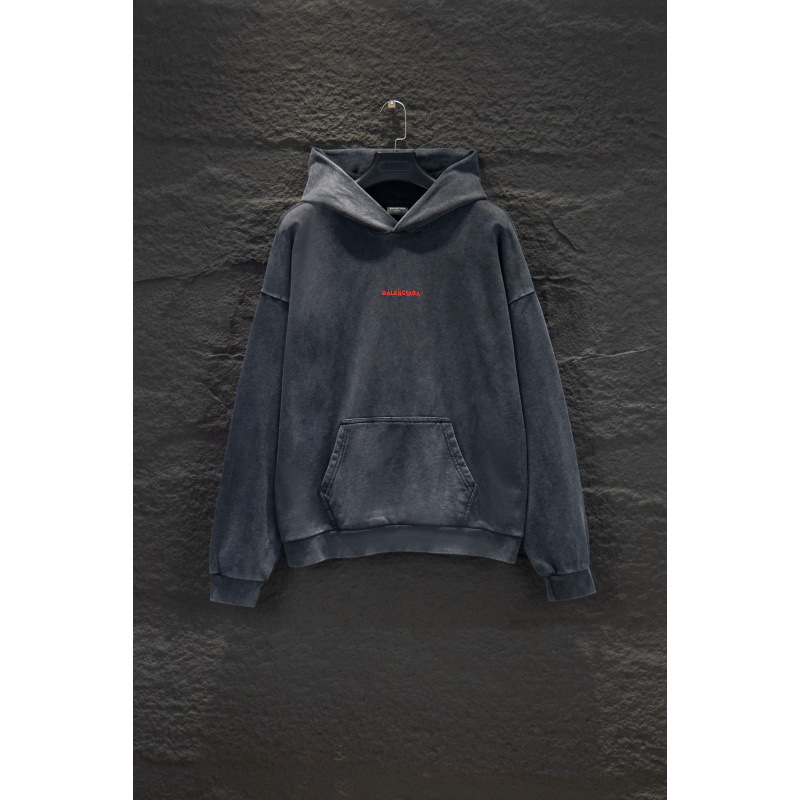 2025 High-Quality Cross-Border Paris B Brand Autumn and Winter New Large m Embroidered Letter Hooded Sweatshirt Wholesale in Stock