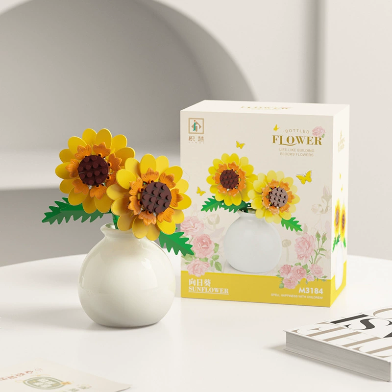积慧 Конструктор, игрушка, подсолнух, подарок на день рождения