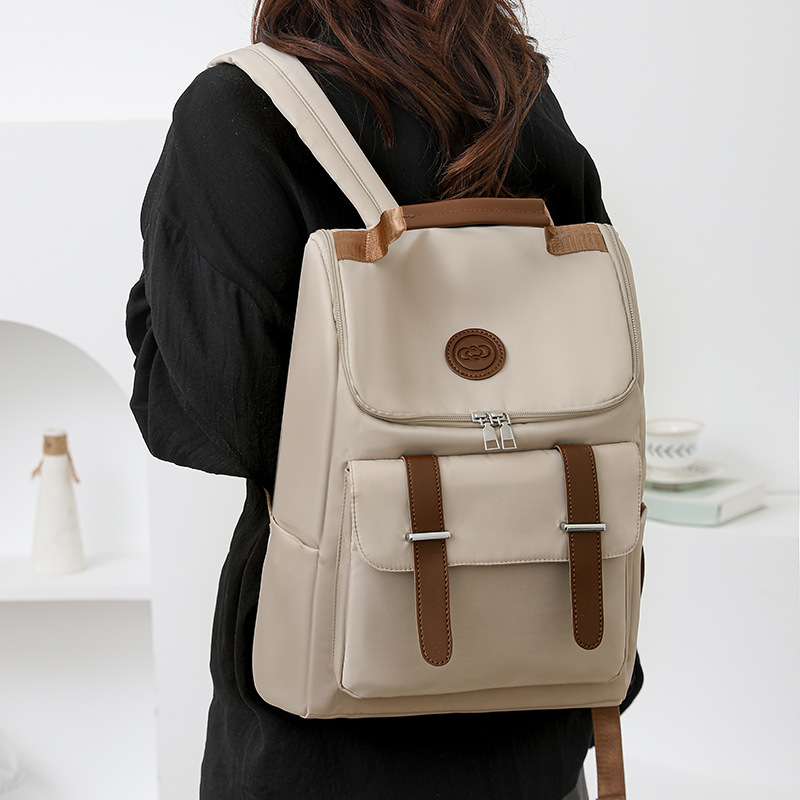 Mochila de nailon, tendencia de la moda femenina, estudiantes universitarios, escuela secundaria, escuela secundaria, mochila escolar, mochila para computadora de viaje de gran capacidad