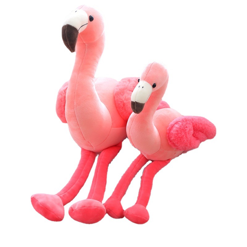 En línea rojo creativo Flamingo peluche juguete niños acompañan muñeca niña dormir almohada regalo