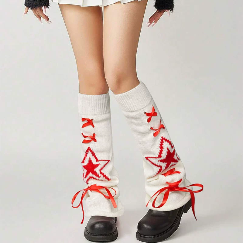 Вязаный мегаколокол, гейтры, набор, ободок для волос, тёплые колготки до колена, средней длины, 2 карата