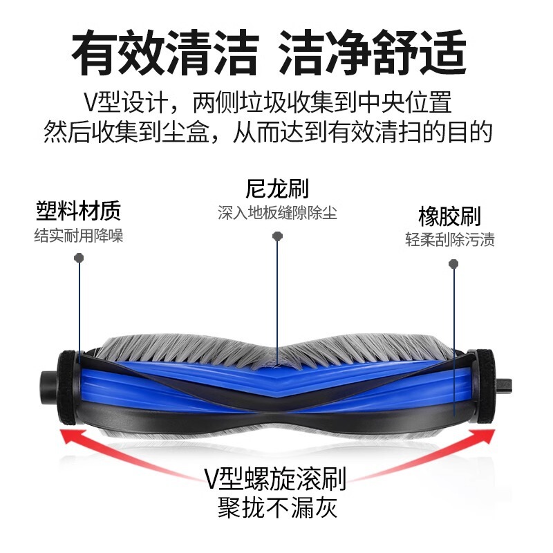 适配科沃斯T50 Pro/Omni扫地机器人配件T50抹布主刷过滤网集尘袋|undefined