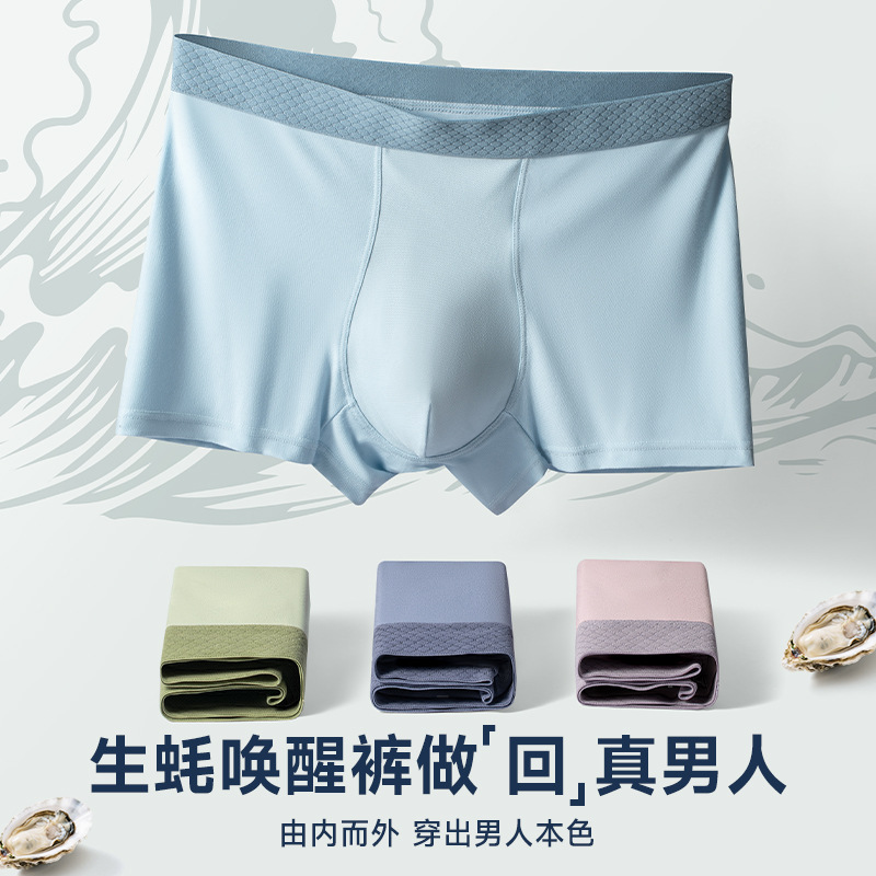 Calzoncillos bóxer de nailon modal antibacterianos 10A de Oyster Care para hombres de mediana edad y mayores
