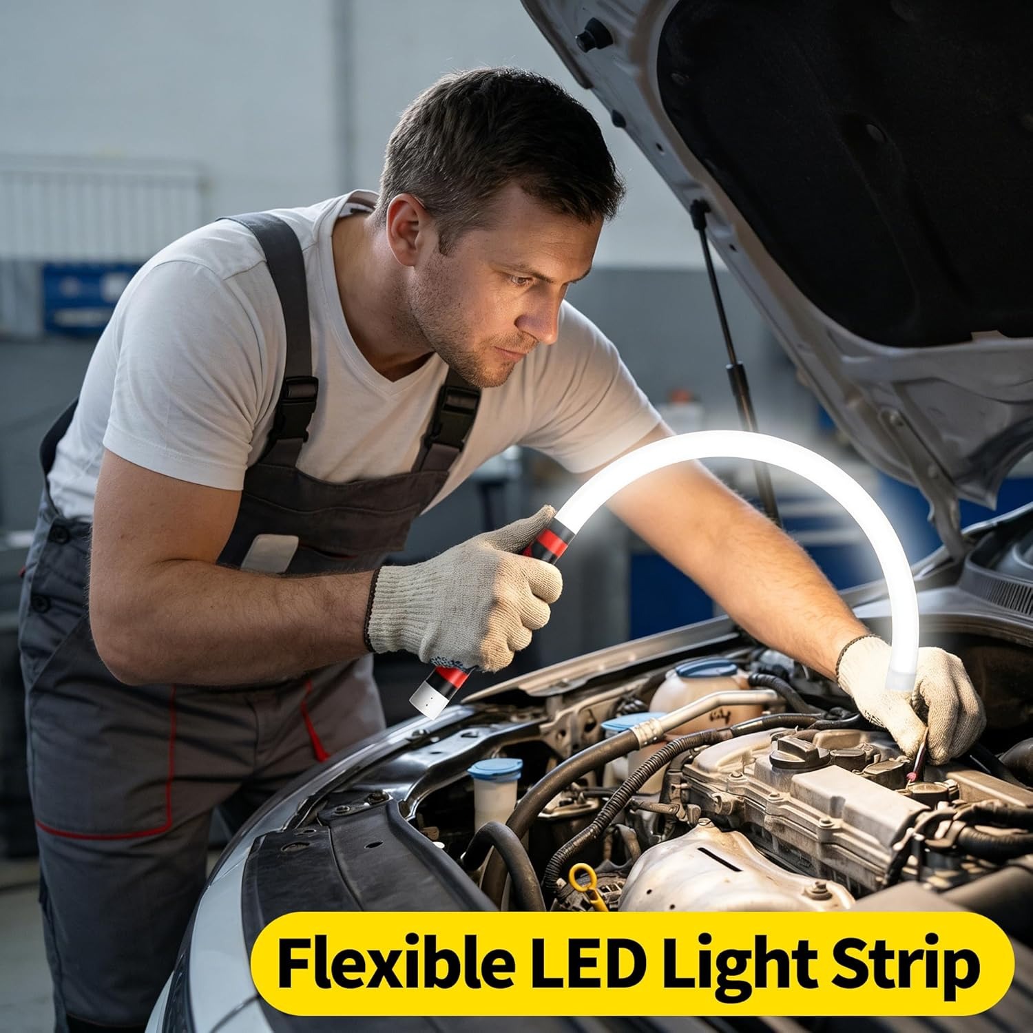 Cross-Border New Product: Bendable Mechanical Light, Portable Flashlight, Work Light, Bendable Led Flashlight, Free Shipping