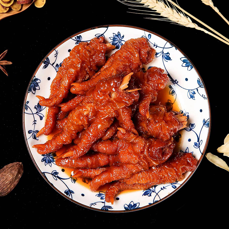Barbecue Braised Spicy Hot Pot Steamed Chicken Feet Cantonese Morning Tea Golden Fried Chicken Feet Hot Pot Braised Chicken Feet Tiger Skin Chicken Feet