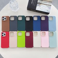 【高品質】無地液体シリコン14 Apple 16 Pro Max用スマホケース iPhone16 XR 15 大きな開口部