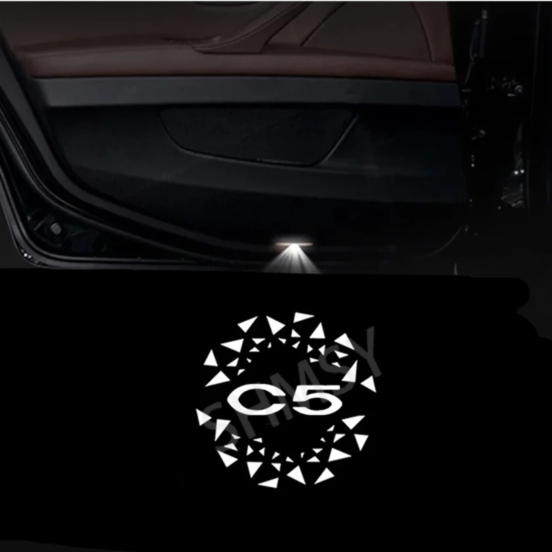 Alta definición Citroën Citroën C5 X7 II luces de bienvenida especial modificación lámpara láser LED lámpara de puerta de automóvil