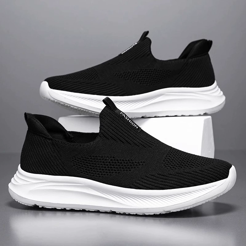 Мужские туфли Feiwei 2025 Новые весенние слипоны из ткани для папы Повседневные прогулочные спортивные модные туфли