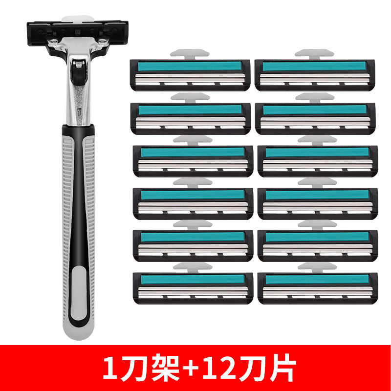 A generation of trembles fast hand best selling double old-fashioned 1 blade holder 12 blade manual razor 2 layer razor A generation of trembles fast hand best selling double old-fashioned 1 blade holder 12 blade manual razor 2 layer razor