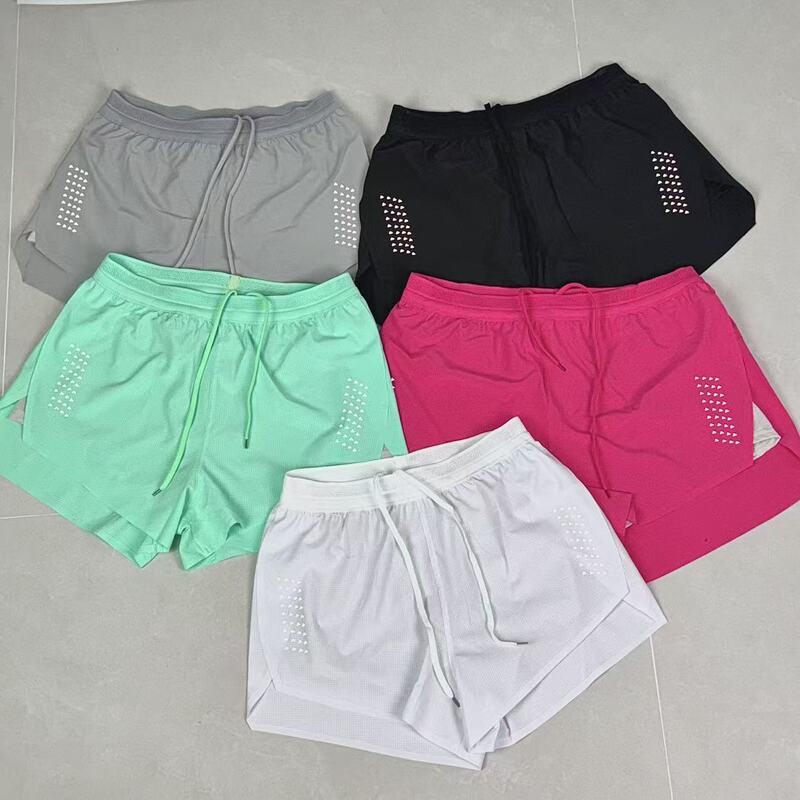 Professional-Grade Track and Field Sports Student Training Rubberized Three-Point Men's and Women's Marathon Running Boxer-Lined Shorts with Waist Bag