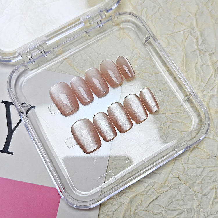 Advanced Sense Cat Eye Diamond Etiqueta engomada de uñas 10 piezas Código dividido para uñas de todo fósforo 3D Moda tridimensional Armadura de vestir hecha a mano