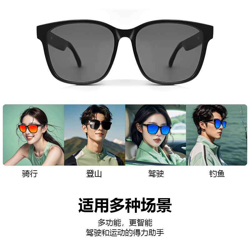 【AI翻译】智能蓝牙眼镜GS08听歌通话导航防紫外线偏光镜片|undefined