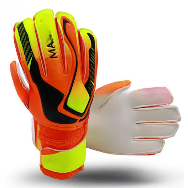 Children's Football Goalkeeper Longmen Goalkeeper's Gloves with Finger Guard Thickened Latex Wear-resistant to Reduce Impact and Non-slip