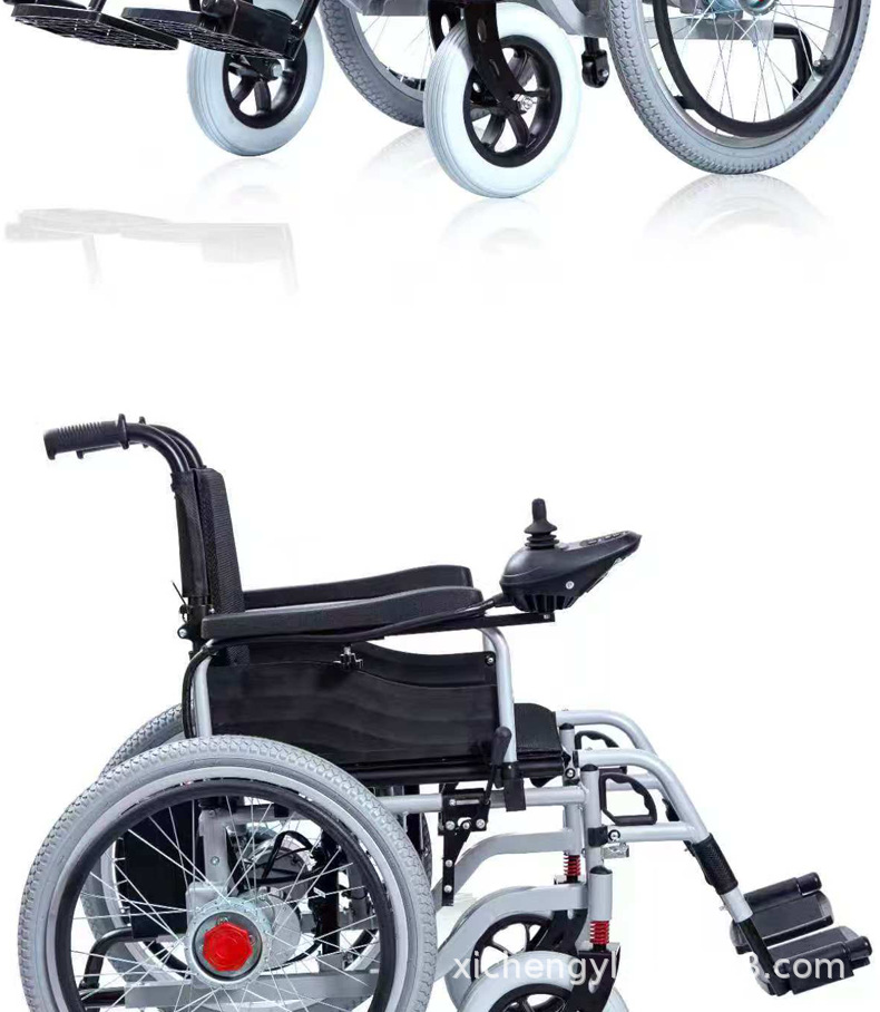Electric Wheelchair 700W Foldable Portable Smart Large-Wheel Dual-Use Four-Wheel Mobility Scooter for Elderly and Disabled