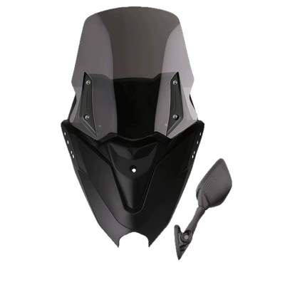Rearview Mirror Installation, Motorcycle front windshield