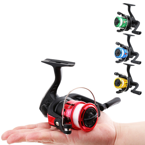 Plastic spinning wheel with 60-meter nylon line, lures fishing reel accessories, fishing gear cross-border wholesale