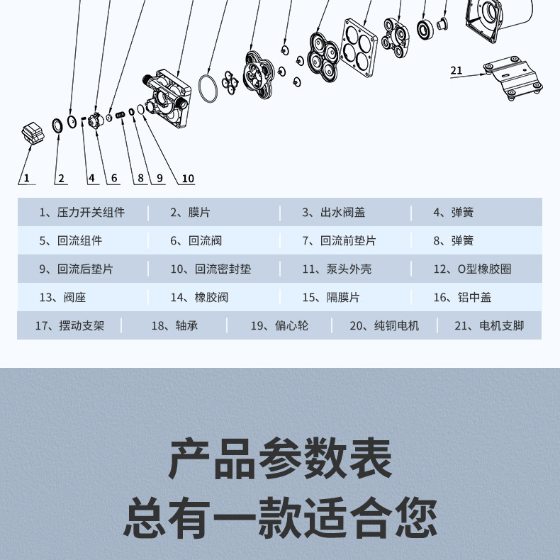 42款12v24v隔膜泵