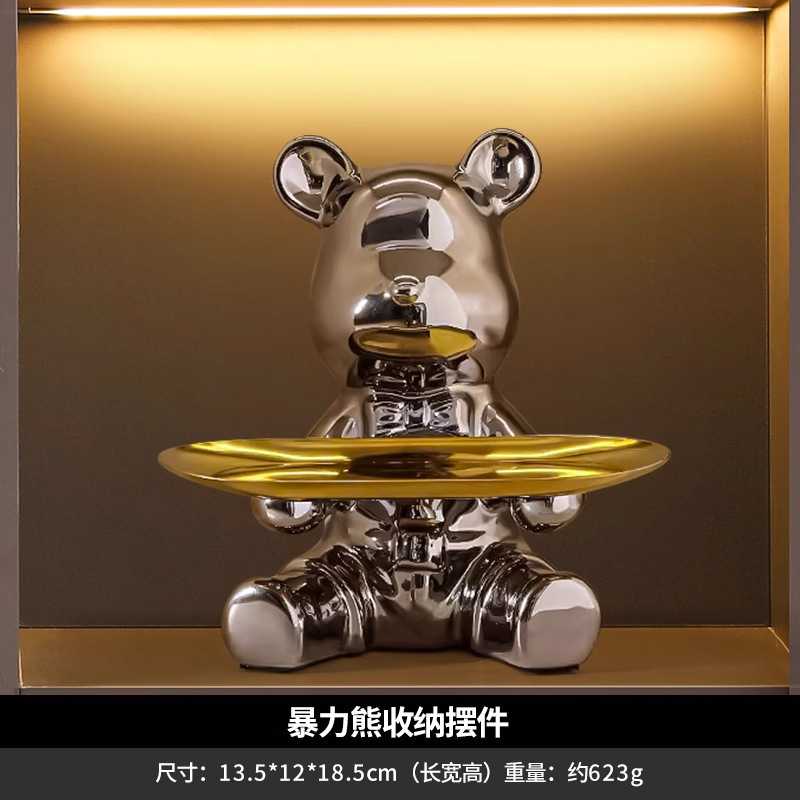 Violent Bear 赤ワインラック装飾品 新築祝い装飾 玄関 リビングルーム サイドボード 高級ワインキャビネット装飾品|undefined