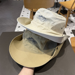 山系日よけ帽子男女徒歩登山キャンプ漁師帽屋外釣り紫外線防止西部カウボーイ帽