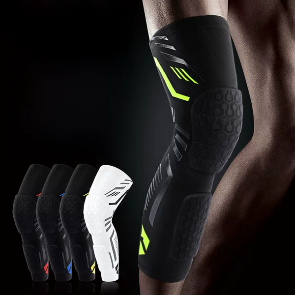 Sports Honeycomb Anti-collision Knee Pad Pressurized Non-slip Patella Protective Cover Outdoor Basketball Cycling Running Fixed Leg Pad