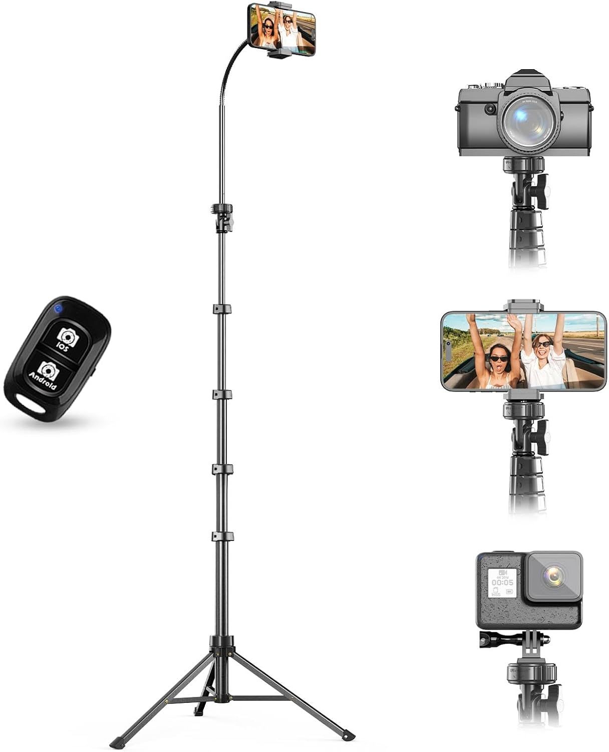 Teléfono móvil selfie stick trípode integrado 1,6 M foto soporte transfronterizo portátil fotografía trípode fábrica al por mayor