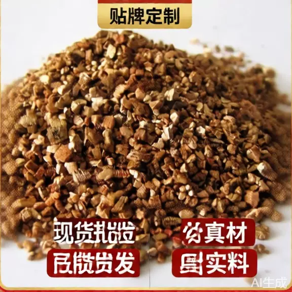 厂家批发蛭石1-3 2-4 3-6mm园艺扦插育苗基质蛭石 保温防火蛭石