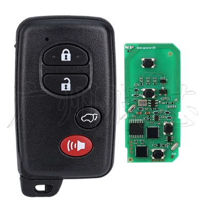 Car Keys: Applicable to Toyota Land - applicable-to-a433-4-button-suv-button-black-sub-factory-key