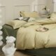 Cotton 100 Xinjiang long staple cotton solid color double spell four-piece sheet bed hat 100s cotton four-piece set