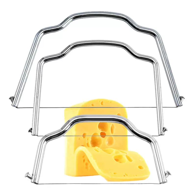 跨境不锈钢芝士切片器 奶酪黄油鹅肝分割器 家用乳酪火腿分切工具