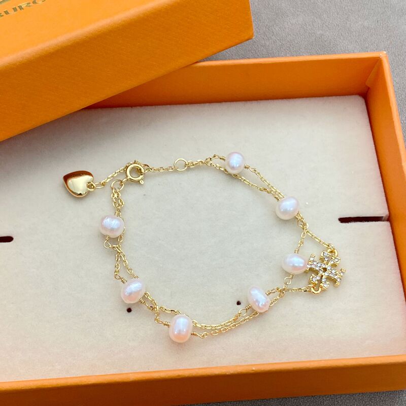 European and American Fashion Pearl Beaded Layered Bracelet Adjustable Ins Style Fashion Commuter Elegant Bracelet for Women